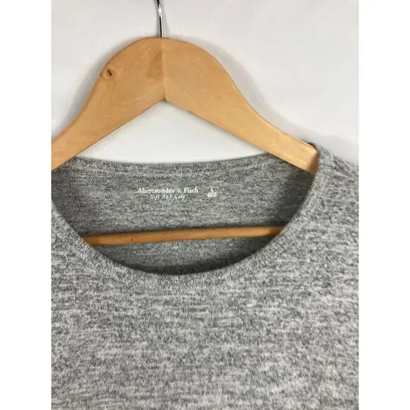 Abercrombie & Fitch Soft A&F Long Sleeve Grey Bodysuit Size Large - Picture 3 of 4